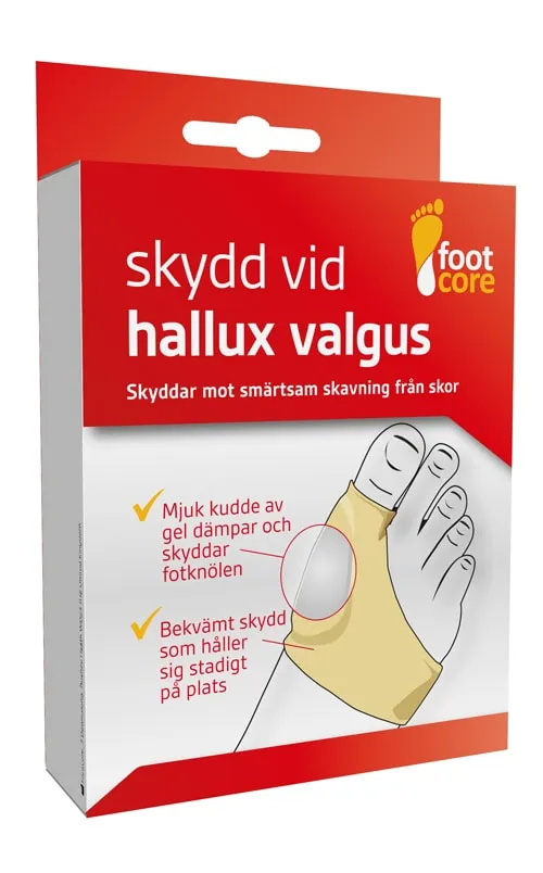 skydd vid hallux valgus
